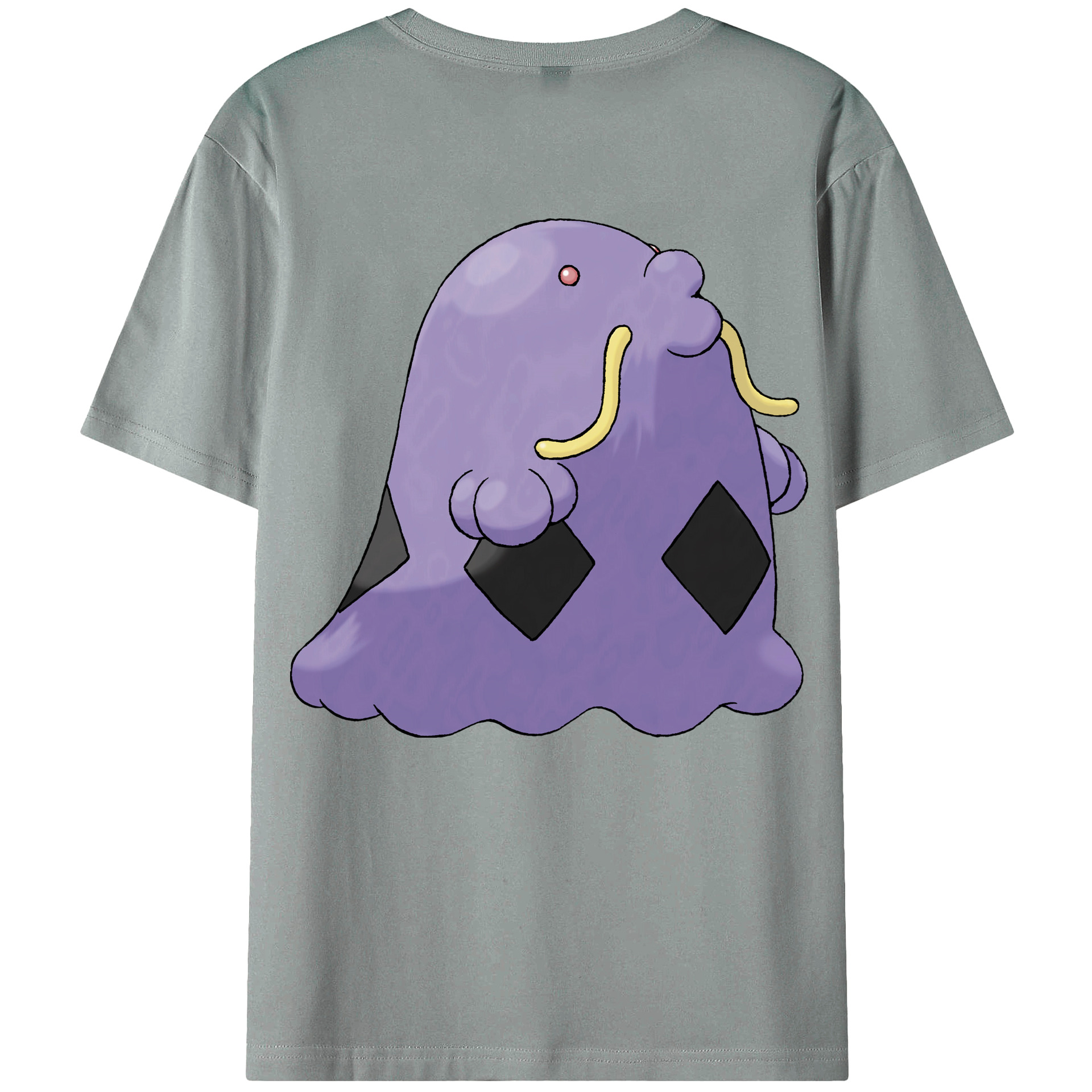 （画像用） ポケットモンスター Pokémon 綿100％ メンズ半袖Tシャツ（バックプリント） 通気性